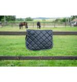 Luxe anatomisch veelzijdigheids zadeldekje met naam | Glitter & borduring